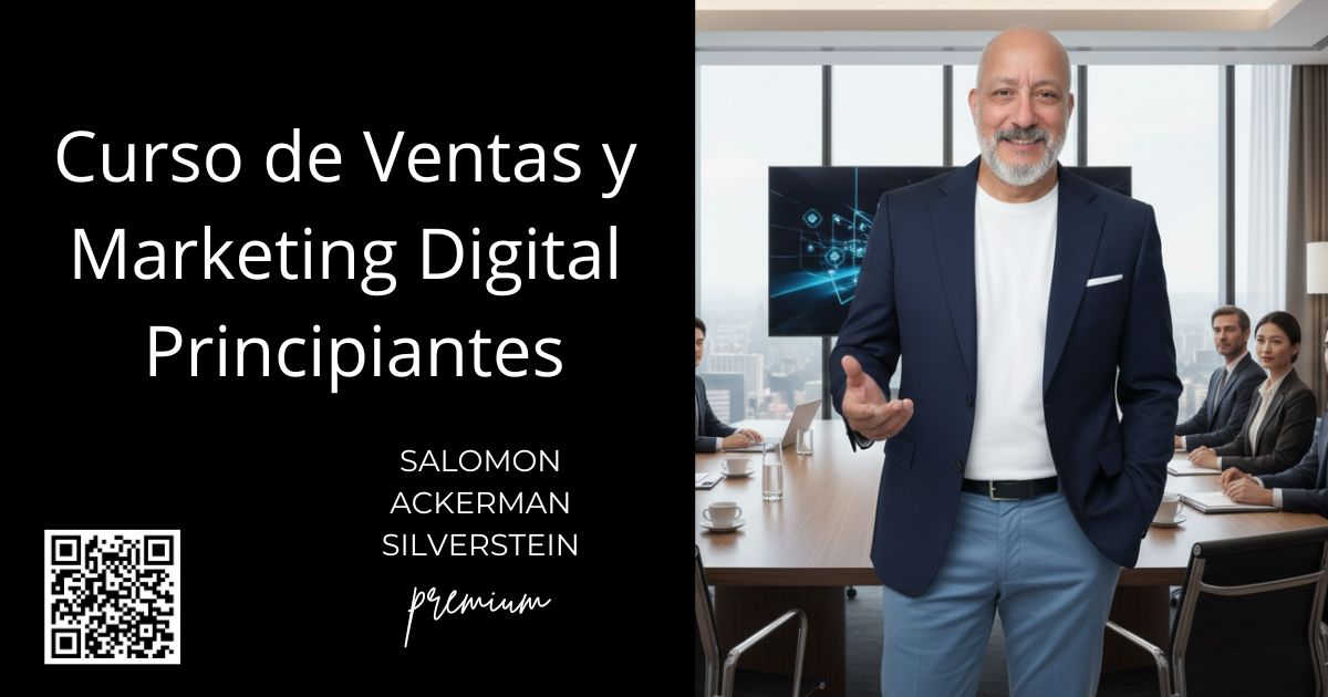 Salomon Ackerman Silverstein, Salomon Ackerman, Curso de Ventas y Marketing Digital